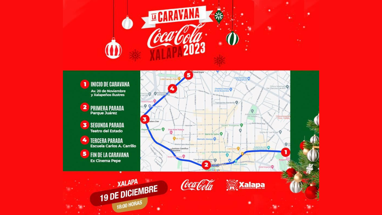 Regresa la Caravana Coca Cola a Xalapa. MX Noticiero