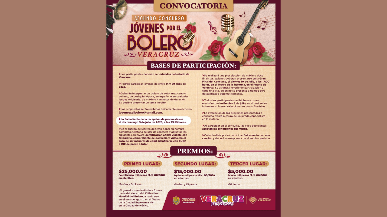 Bolero Rocío Nahle García, gobernadora de Veracruz
