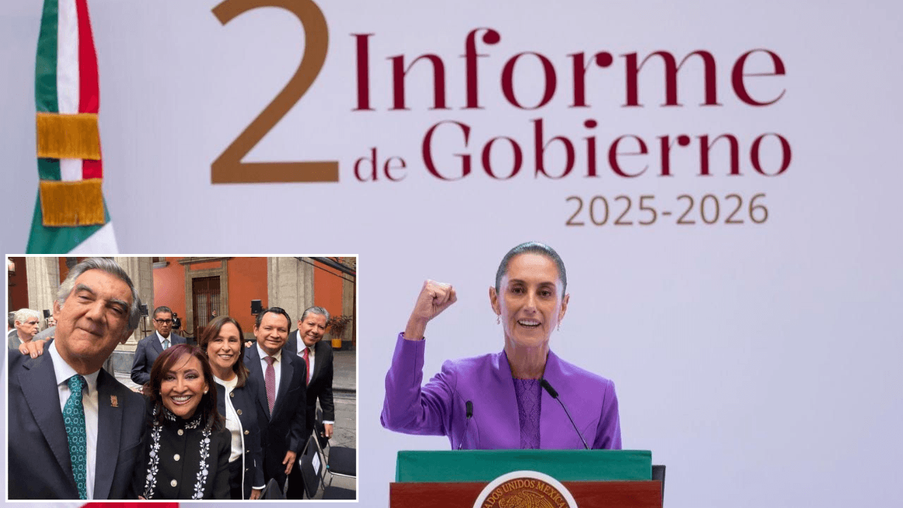 Rocío Nahle García, gobernadora de Veracruz y Claudia Sheinbaum Pardo, presidenta de México.